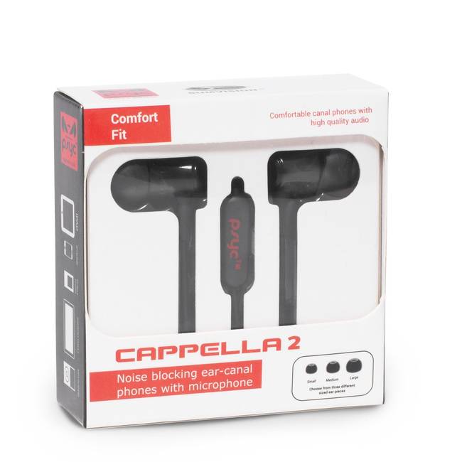 PSYC CAPPELLA 2 COMFORT FIT NOISE CANCELLING EAR-CANAL HEADPHONES WITH MIC 