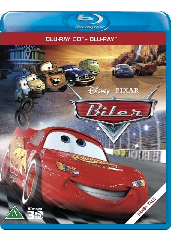 Kop Disneys Cars Biler 3d Blu Ray