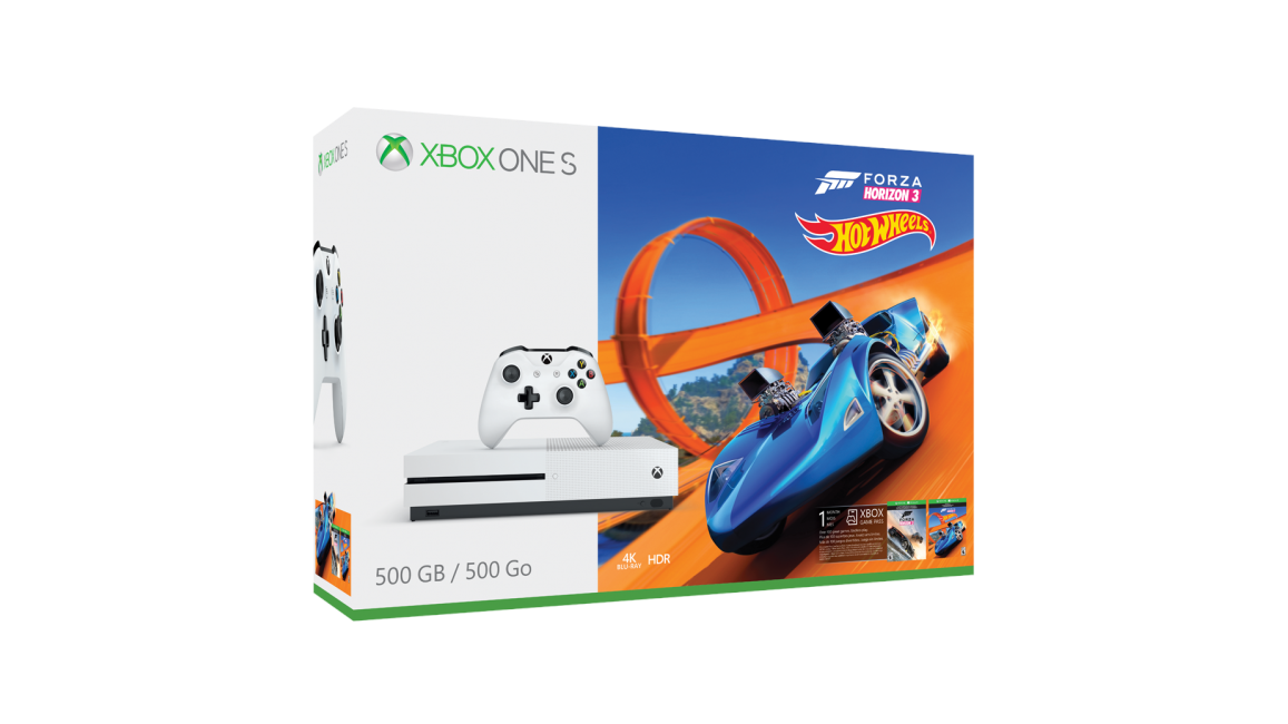 Xbox One S Console - 500 GB - Forza Horizon 3 Hot Wheels Bundle