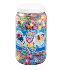 HAMA Beads - Maxi - 1400 beads in tub - Pastel Mix (388541)