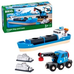 BRIO - Freight Ship and Crane (33534)