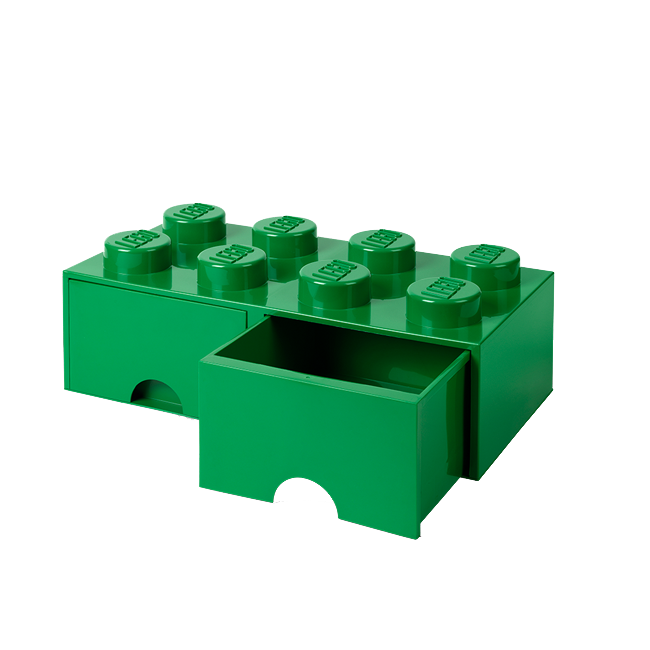 Room Copenhagen - LEGO Brick Skuffekasse 8 - Grøn