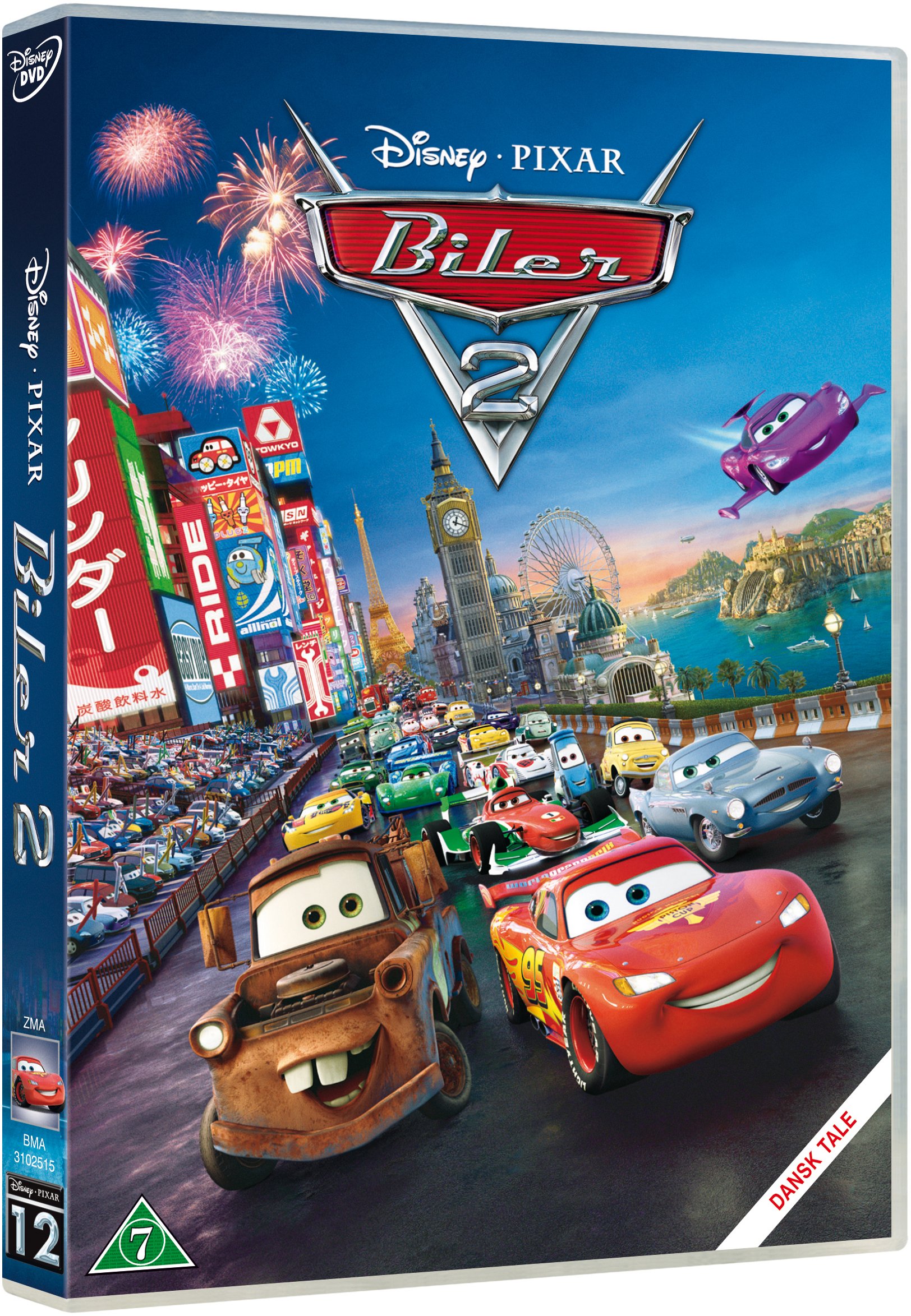 Buy Disneys Cars 2 Biler 2 Dvd Standard Dvd