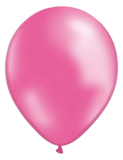 Pack of 25 Pink Latex Balloons.