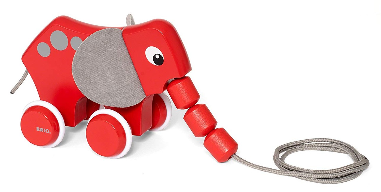 BRIO - Rød træk elefant (30186)