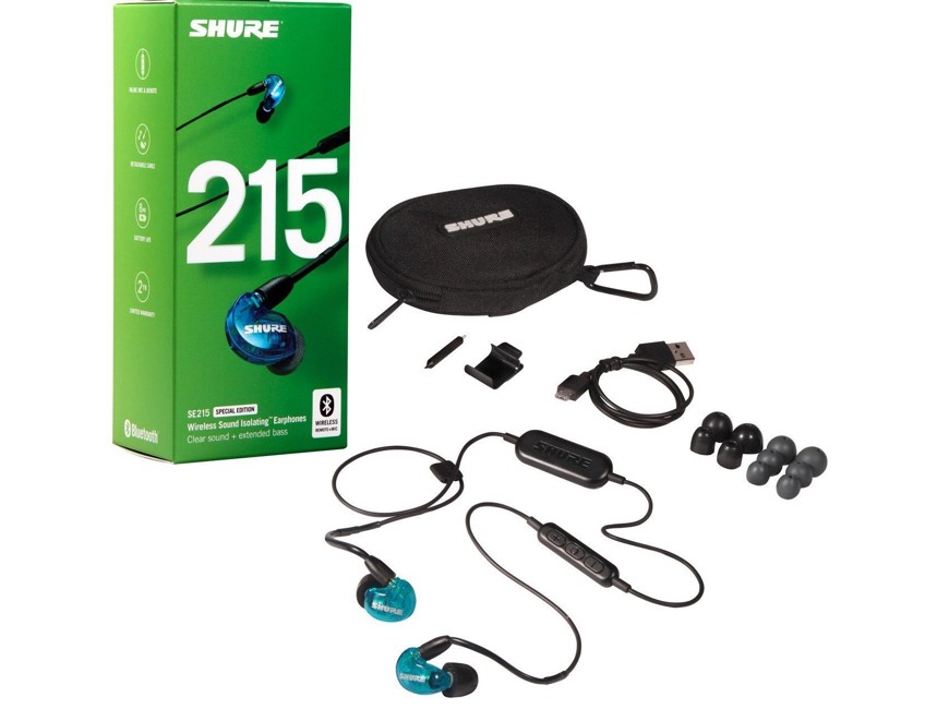 Shure - SE215-BT1 "Special Edition" - Trådløs Lyd Isolerende In-Ear Hovedtelefoner (Blue)
