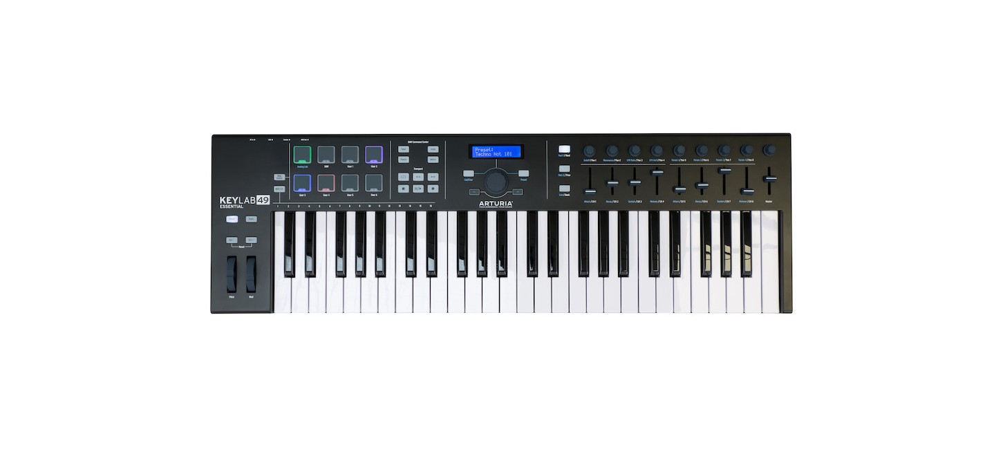 Arturia - Keylab Essential 49 - USB MIDI Keyboard - Limited Edition (Black)