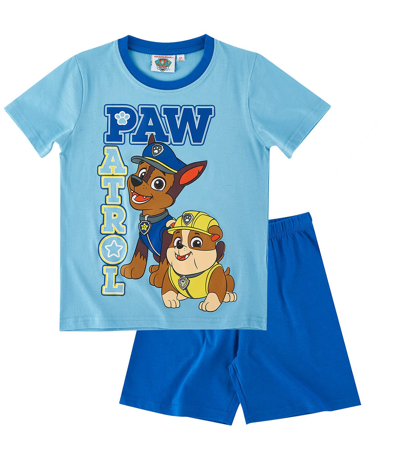 mumlende på vegne af næve Køb Paw Patrol Short Sleeve Pyjama blue