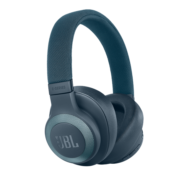 zz JBL - E65BTNC Wireless Over-Ear NC Headphones Blue