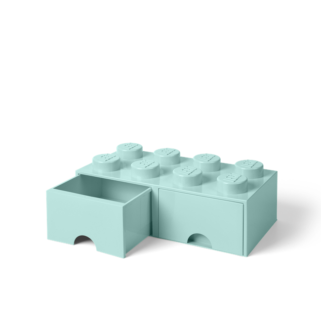 Room Copenhagen - LEGO Brick Skuffekasse 8 - Aqua