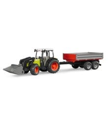 Bruder - Claas Nectis 267 F with frontloader and tipping trailer (02112)
