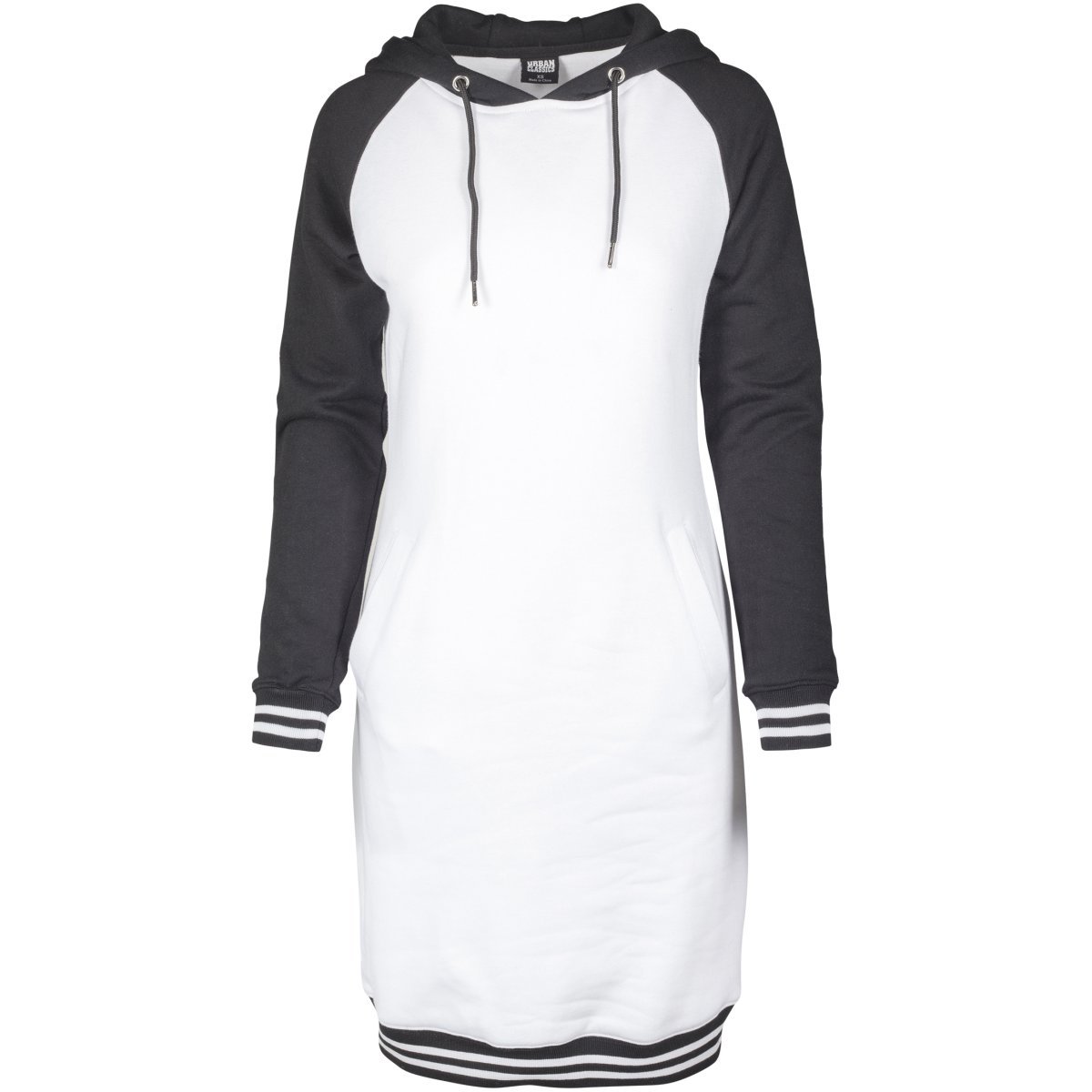 black and white hoodie dress