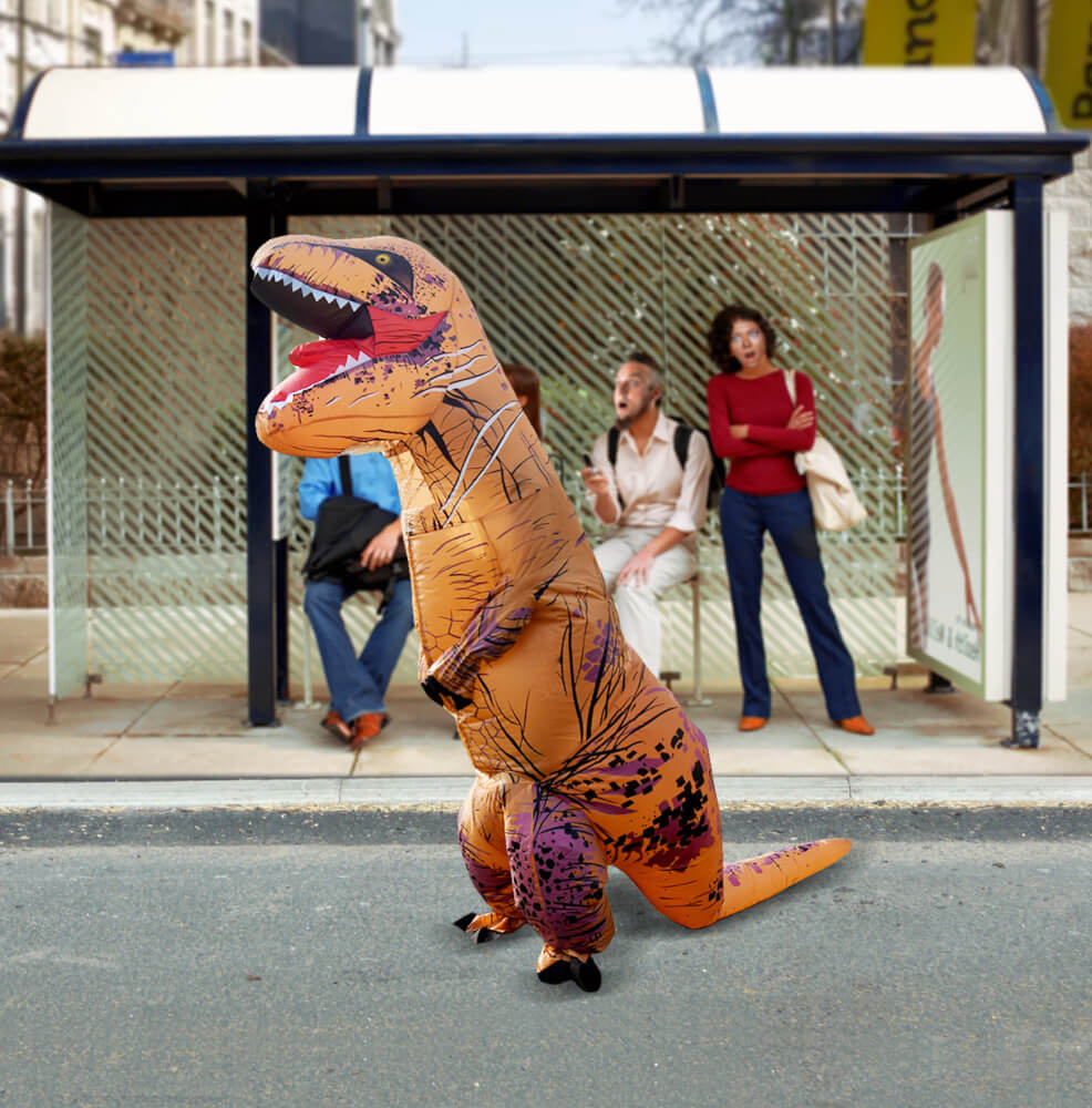 Self-Inflatable Dinosaur Costume