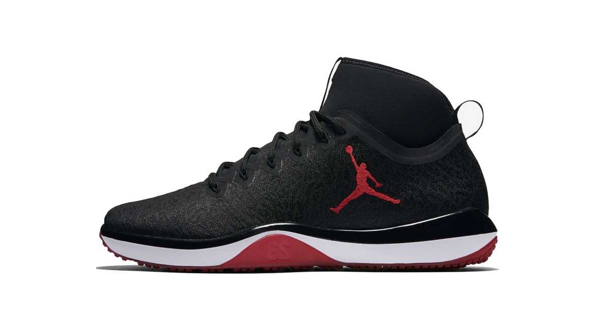 Nike Air Jordan Trainer 1 Shoe Black Gym Red White