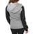 Urban Classics Ladies - DIAMOND FAUX LEATHER Zip Hoody grey thumbnail-5