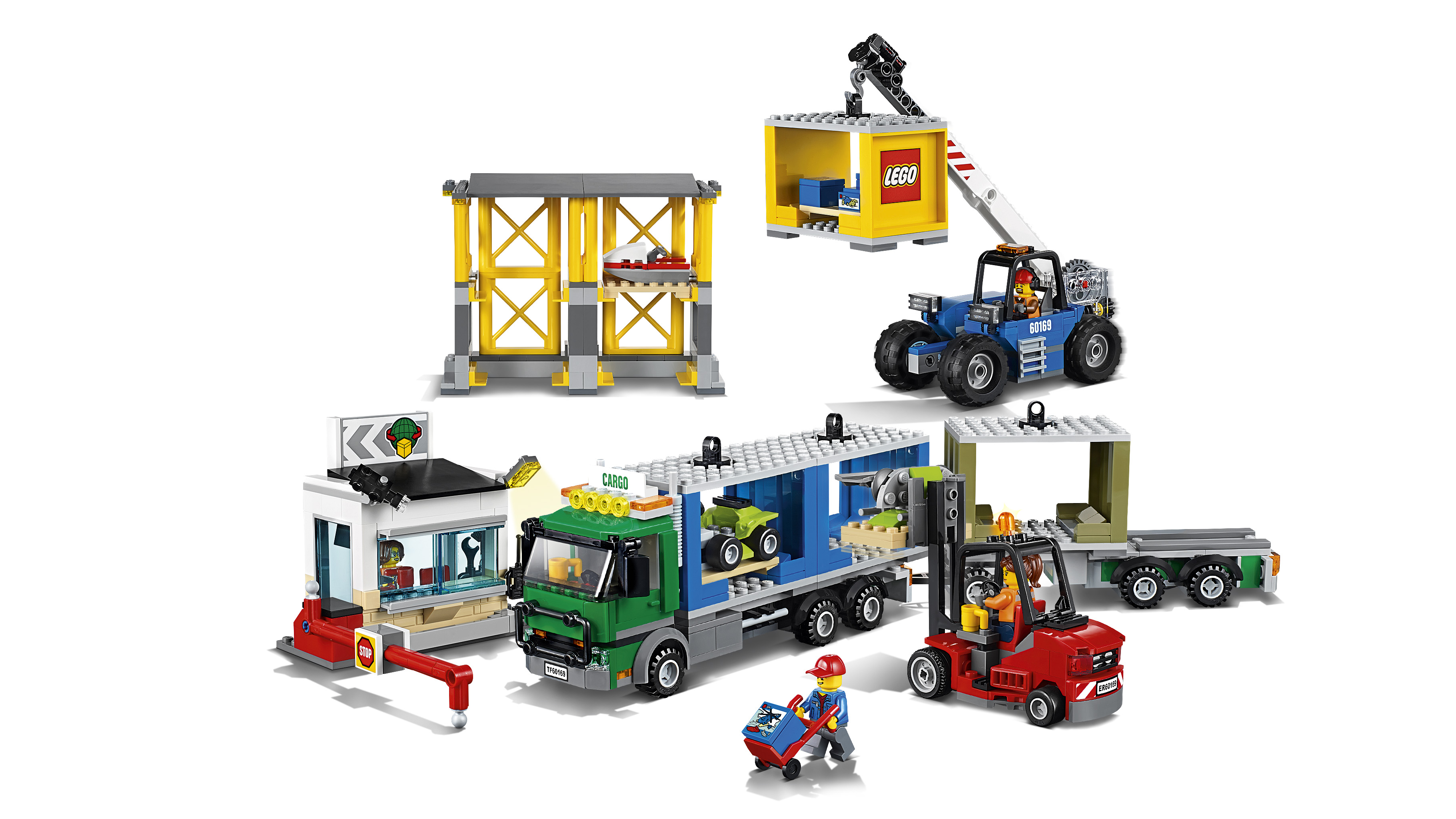 Грузовой конструктор. Лего Сити грузовой терминал 60169. Конструктор LEGO City 60169 грузовой терминал. Лего Сити 60169. LEGO City 60169 грузовой терминал.
