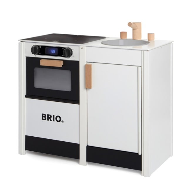 BRIO - Hvidt legekøkken med komfur og vask  (31360)