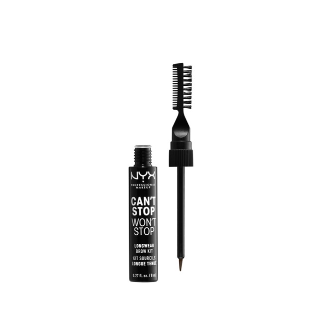 NYX Professional Makeup - Can't Stop Won't Stop Longwear Brow Ink Kit - Espresso