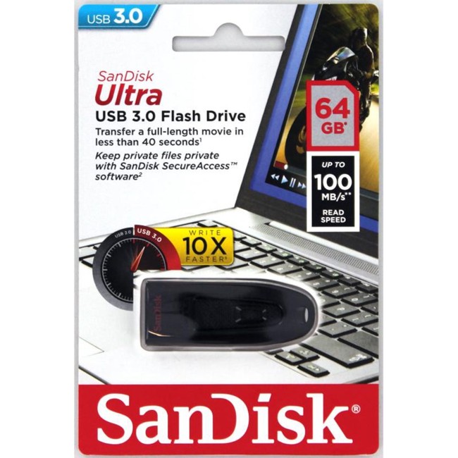 zzSandisk - USB 3.0 Ultra Flash Drive 64GB 100MB/s