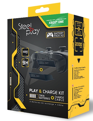 Steelplay Play & Charge Kit Twin Batteries