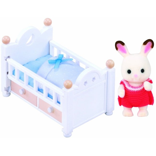 Sylvanian Families Chocolate Rabbit Baby Set