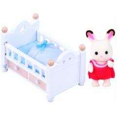 Sylvanian Families Chocolate Rabbit Baby Set