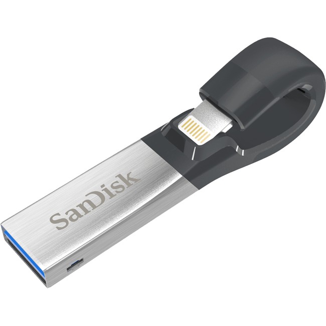 Sandisk SDIX30N-064G-GN6NN 64GB USB 3.0/Lightning Black,Silver USB...