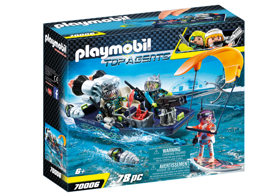 Playmobil - TEAM S.H.A.R.K. Harpoon Craft (70006)