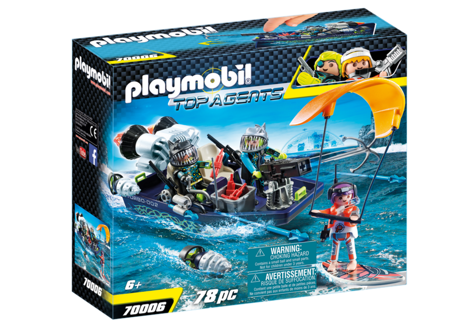 Playmobil - TEAM S.H.A.R.K. Harpun-fartøj (70006)