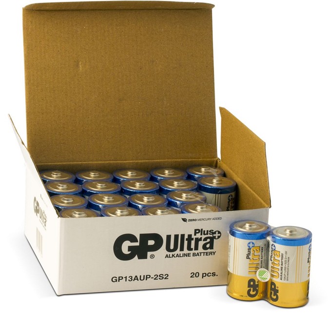 GP Ultra Plus Alkaline D - 20 batteries