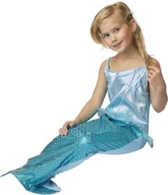 Mermaid Dress 7-8 years - Blue