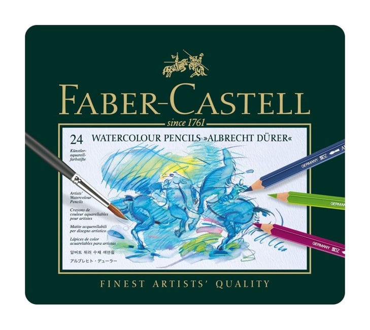Faber-Castell - Watercolour pencil Albrecht Dürer tin of 24 (117524)