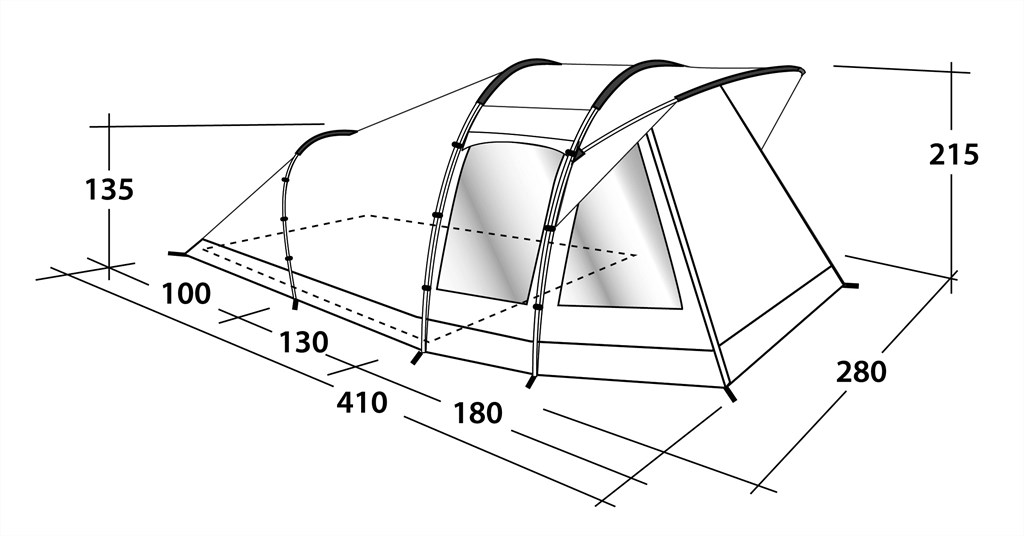 Koop Outwell Woodville 4 Tent (110778) Koop Outwell Woodville 4 Tent (110778)