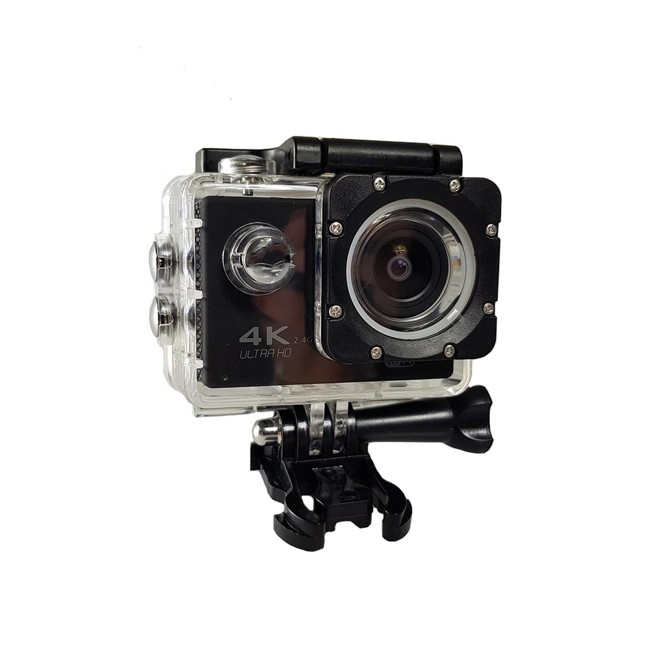 Sports Cam HD, 4K Action Camera at 30fps 2.0" Screen, Wi-Fi and Waterproof Case (30m) + 10 mountings and accessories