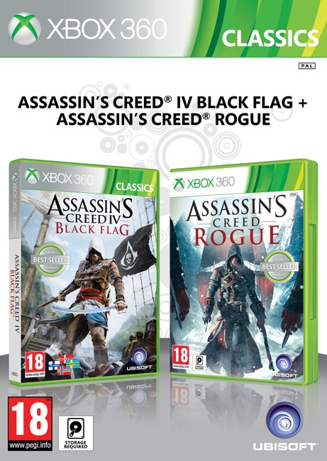 Assassin's Creed IV (4) Black Flag + Assassin's Creed Rogue (Nordic)