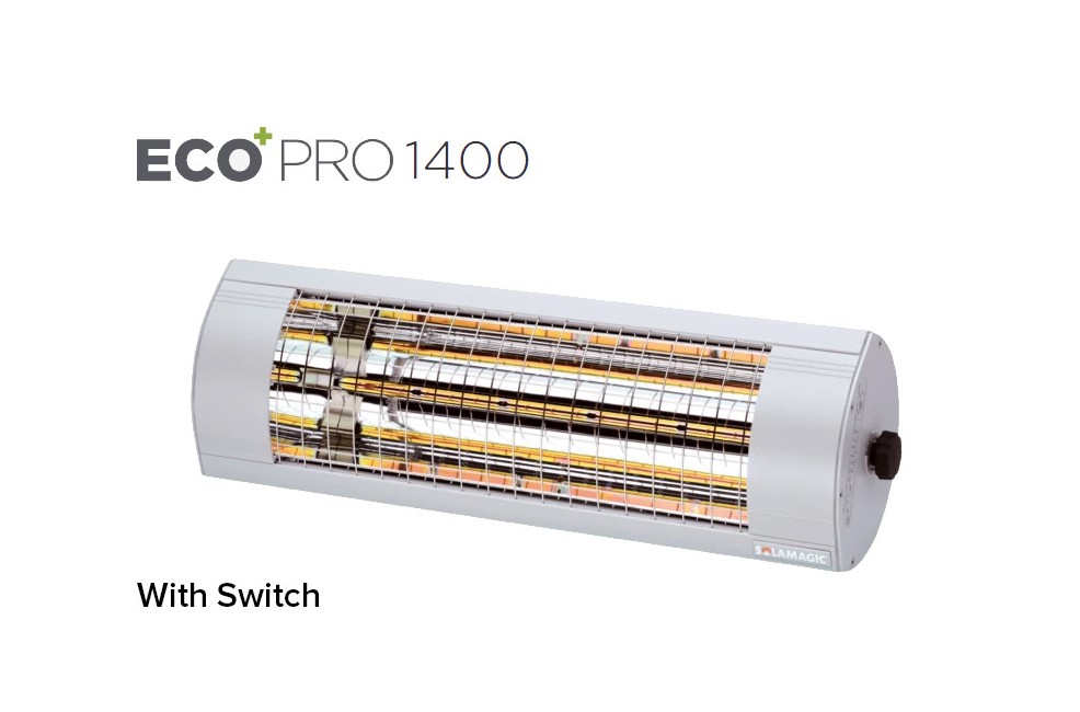 ​Solamagic - 1400 ECO+ PRO Patio Heater W/Switch - Titanium