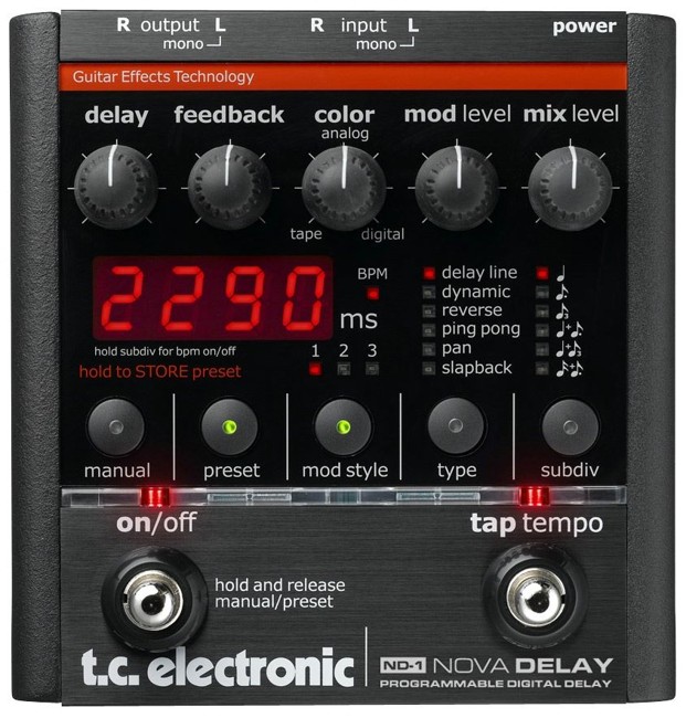 TC Electronic - ND-1 Nova Delay - Guitar Effekt Pedal