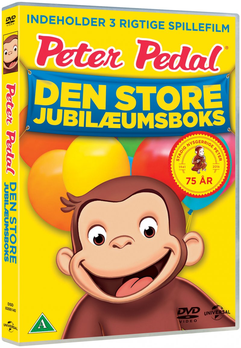 Autonomi Ny ankomst Mary Køb Peter Pedal / Curious George Boks 1-3 - Dansk - DVD