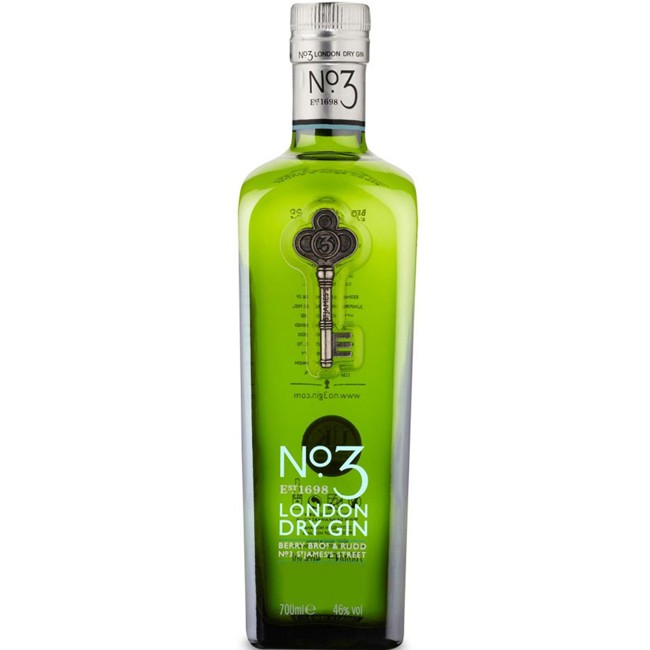 No 3 London Dry Gin - London Dry Gin 46%, 70 cl