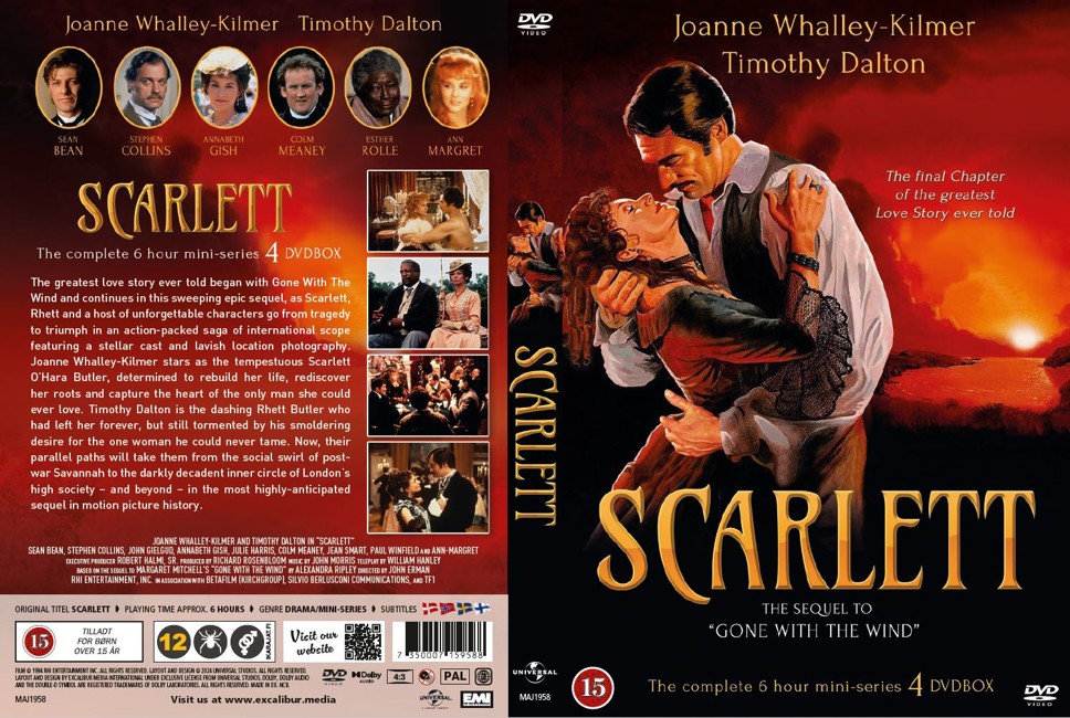 Scarlett - 4 DVD box Mini series - Sequel to Gone with the wind - 30 Years anniversary edition