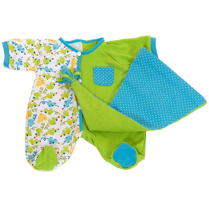 Rubens Baby - Dukketøj - Grøn Pyjamas