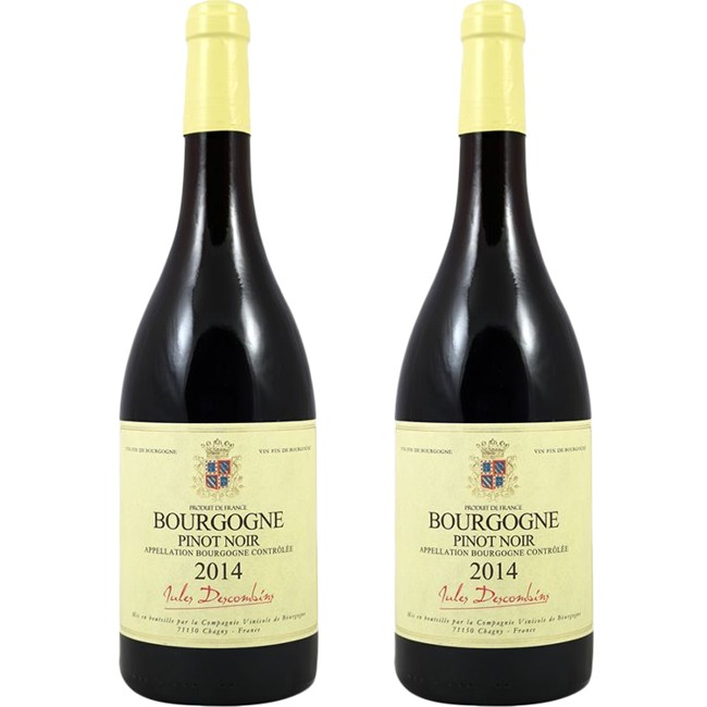 2 x Jules Descombins - Bourgogne Pinot Noir 94,50 kr. pr. fl.