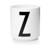Design Letters - Personlig Porcelænskop Z - Hvid thumbnail-1