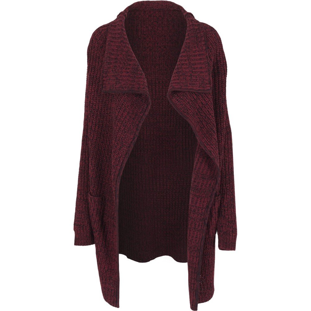 Buy Urban Classics Ladies - Knitted Long Cape burgundy