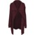 Urban Classics Ladies - Knitted Long Cape burgundy thumbnail-1