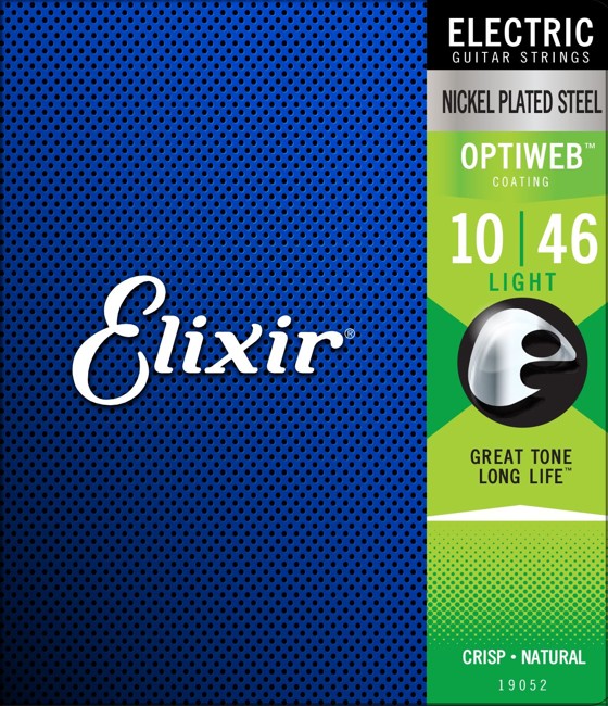 Elixir - OPTIWEB Nickel Plated Steel - Strenge Til Elektrisk Guitar (010-046)