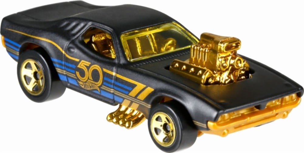 hot wheels gold and black 50th anniversary