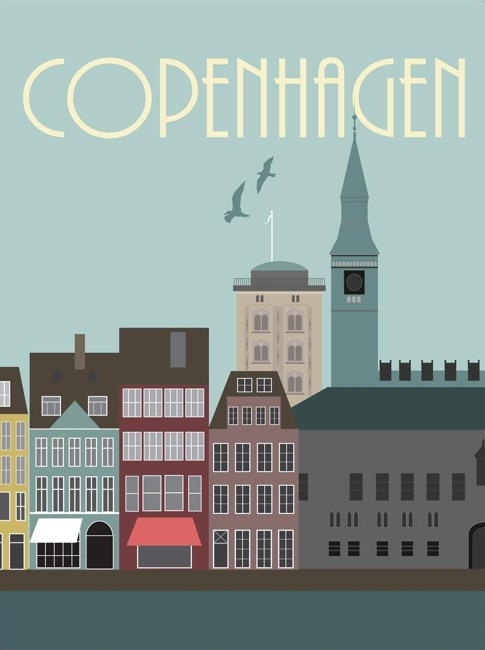 Hoei Denmark - Wonderful Capital 50 x 70 cm - Copenhagen 