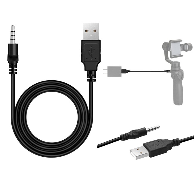 [REYTID] DJi Osmo 1m USB Mobile Charge Power Cable - Charging Lead Line Gimbal Wire Handheld Camera 3.5mm Stabilizer