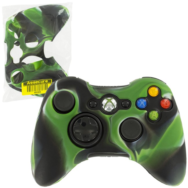 Zedlabz soft silicone rubber skin grip cover case for microsoft xbox 360 controller - camo green